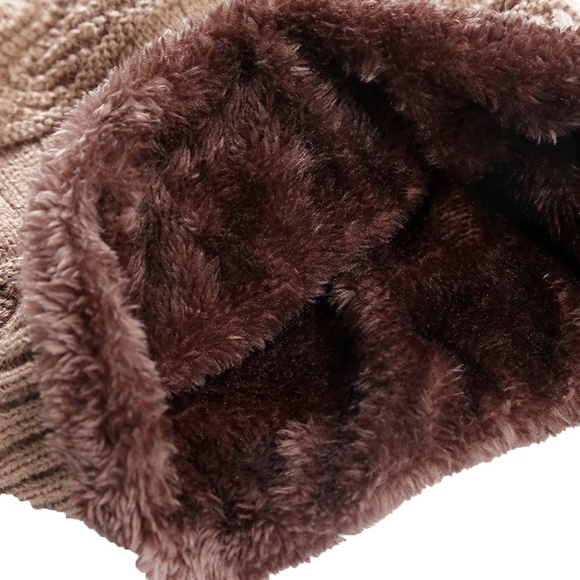 Winter Knit Skull Cap Woolen Slouchy Beanie Hat - Picture 4 of 5